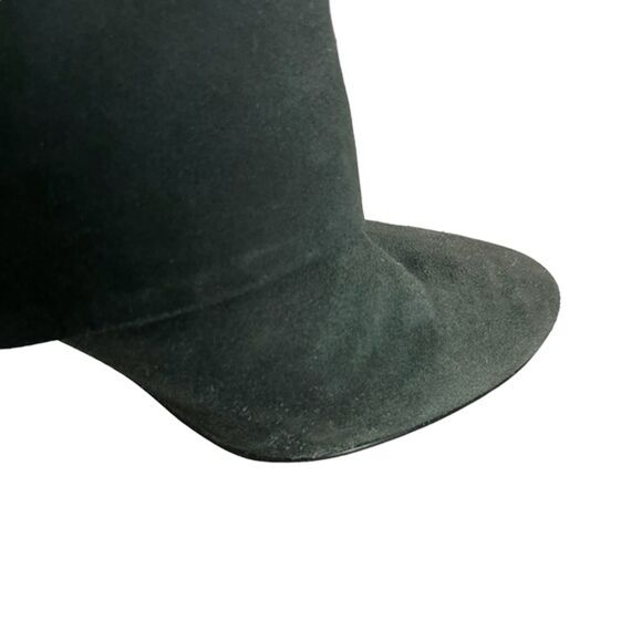 STEVE MADDEN FOLD High Cone Heels Ankle Boots Gray Suede Genuine Leather sz 7 M - Picture 15 of 16